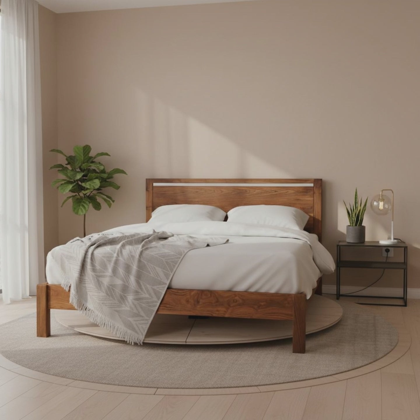 Modern Madera Bed