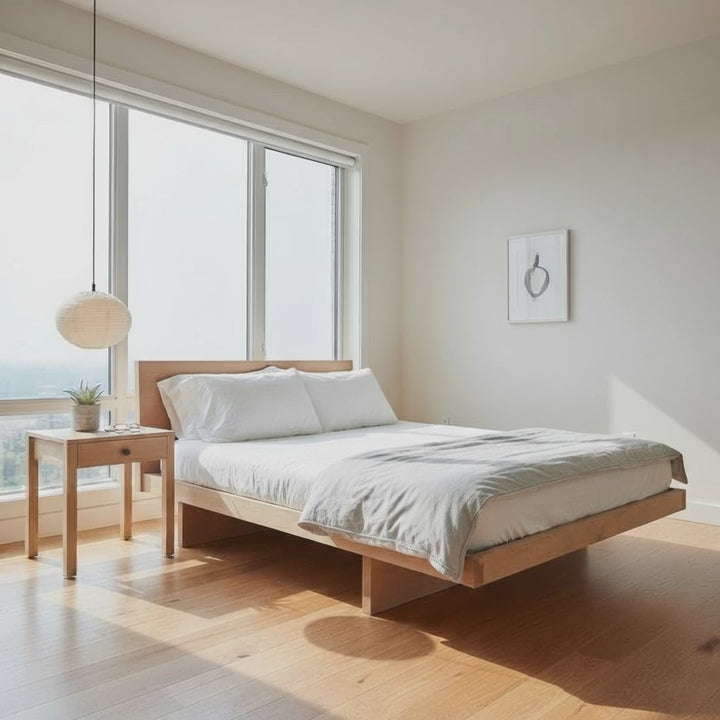 Japanese Kyoto Bed with Headboard