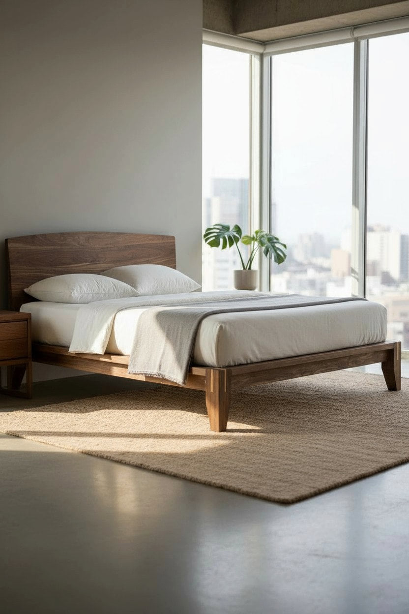 Japanese Castle Joint Bed - Solid Hardwood | MissionCraft