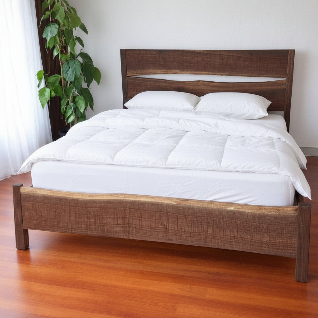 Live Edge Bed - Solid Hardwood Platform Bed | MissionCraft