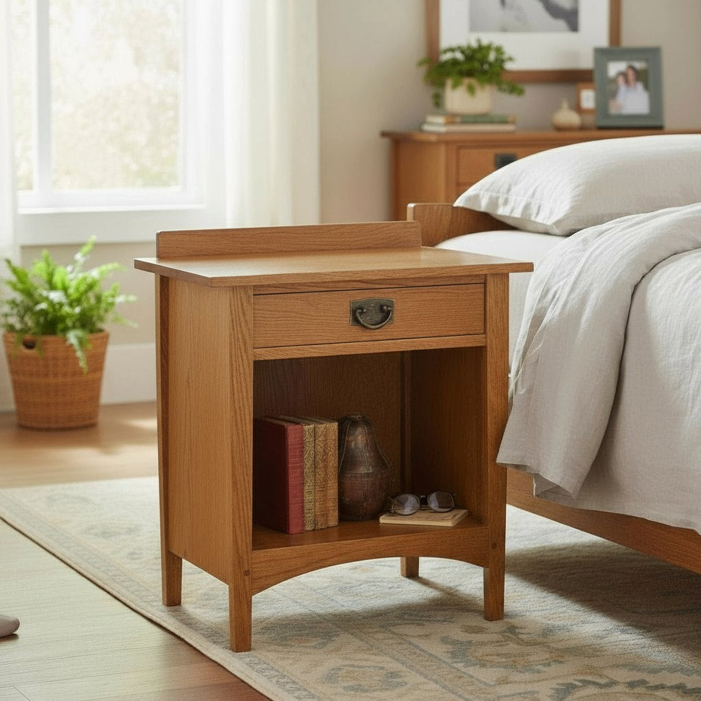 Enclosed Shelf Nightstand