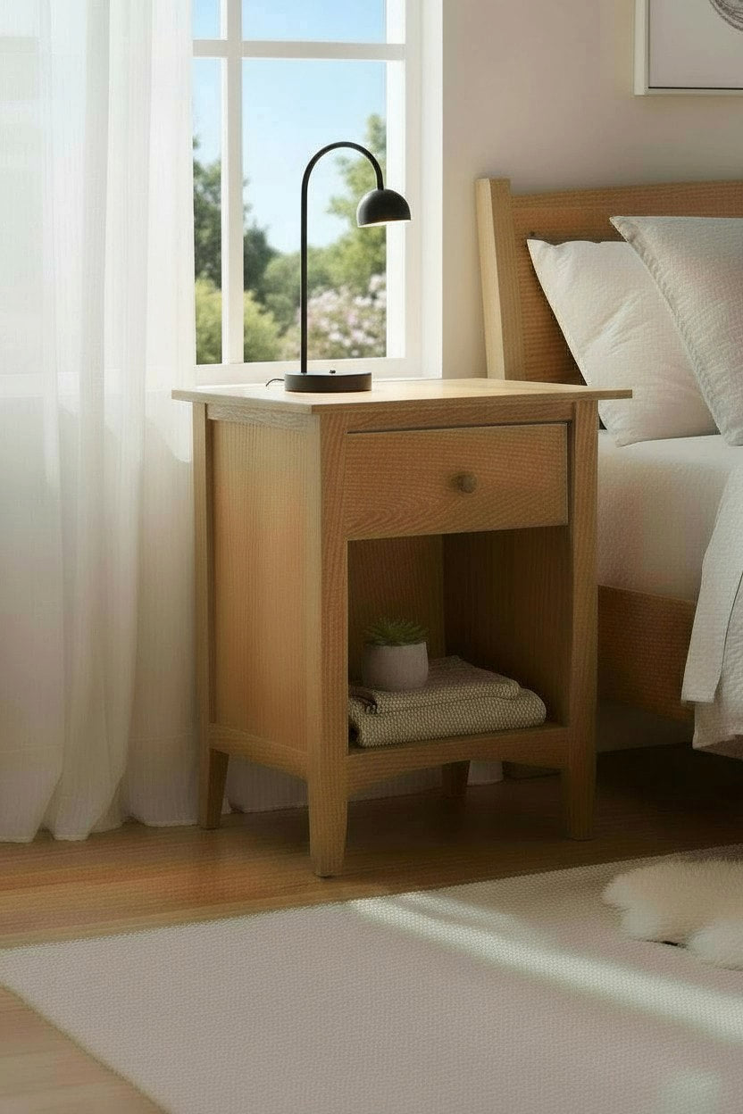 Enclosed Shelf Nightstand