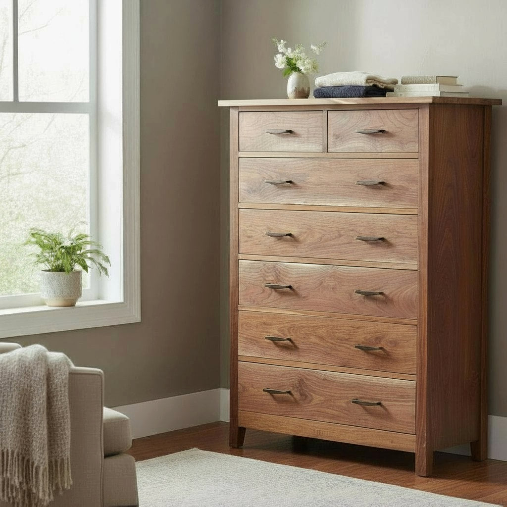 Seven Drawer Tower Dresser