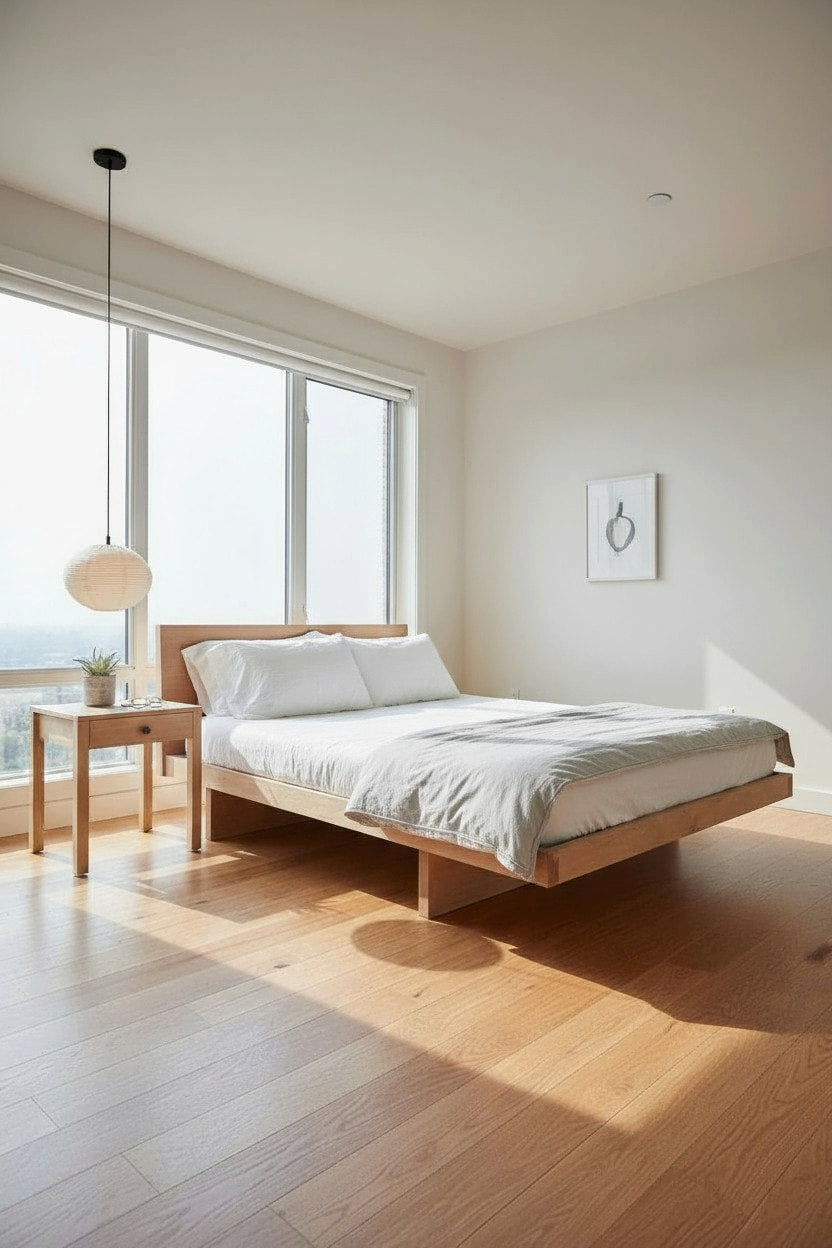 Japanese Kyoto Bed with Headboard