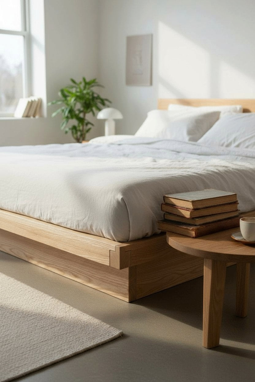 Japanese Kyoto Bed with Headboard