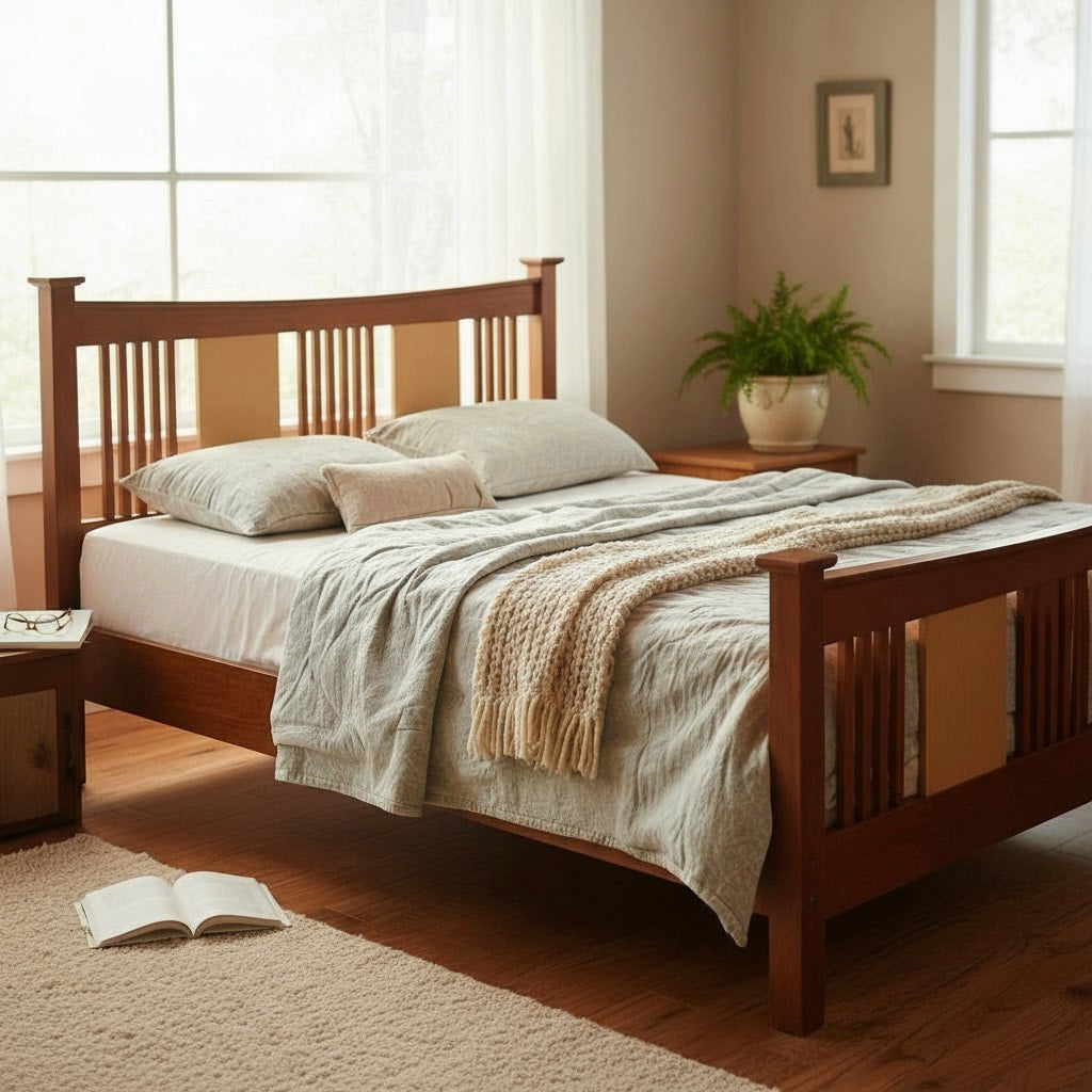 Columbia Bed - Solid Hardwood Platform Bed | MissionCraft